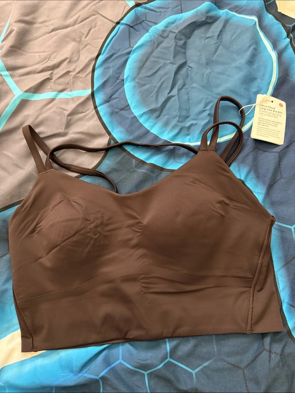 lululemon athletica Chocolate Brown Double-Strap Longline Sports Bra